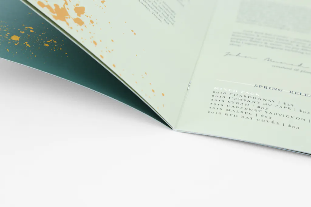 Saddle Stitch Menu Printing