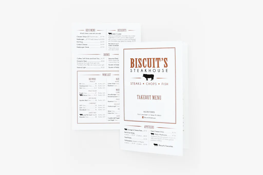 Take-out Menu Printing