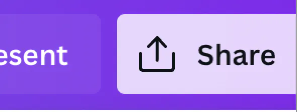 A button in Canva that says Share.